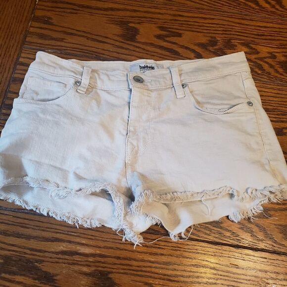 Baldwin the Hanna cuttoff white shorts sz 26 - Picture 1 of 5